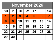 The Florida Aquarium: Entry Ticket November Schedule