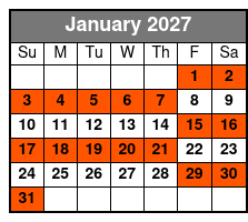 The Florida Aquarium: Entry Ticket January Schedule