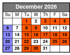 Starlite Horizon Sightseeing, Lunch, & Dinner Cruises of St Petersburg December Schedule