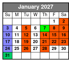 Starlite Horizon Sightseeing, Lunch, & Dinner Cruises of St Petersburg January Schedule