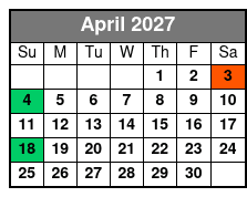 Starlite Horizon Sightseeing, Lunch, & Dinner Cruises of St Petersburg April Schedule
