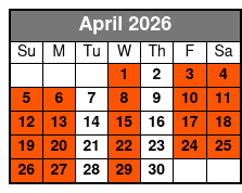 Calypso Queen Lunch Cruise Clearwater Beach (Buffet Lunch Included) April Schedule