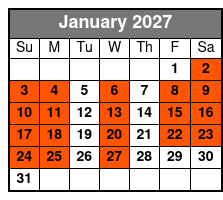 Calypso Queen Lunch Cruise Clearwater Beach (Buffet Lunch Included) January Schedule