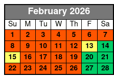 Calypso Queen Dinner Cruise Clearwater Beach (Buffet Dinner Included) February Schedule