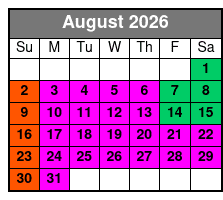 Calypso Queen Dinner Cruise Clearwater Beach (Buffet Dinner Included) August Schedule