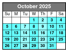 Calypso Queen Lunch, & Dinner Cruises Clearwater October Schedule