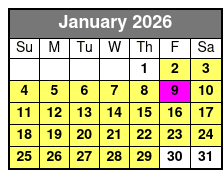Calypso Queen Lunch, & Dinner Cruises Clearwater January Schedule