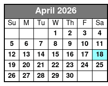 Calypso Queen Lunch, & Dinner Cruises Clearwater April Schedule
