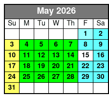 Calypso Queen Lunch, & Dinner Cruises Clearwater May Schedule