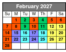 Calypso Queen Lunch, & Dinner Cruises Clearwater February Schedule