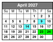 Calypso Queen Lunch, & Dinner Cruises Clearwater April Schedule