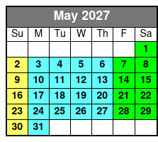 Calypso Queen Lunch, & Dinner Cruises Clearwater May Schedule