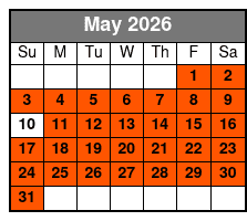 9am Dolphin/Shell Key May Schedule