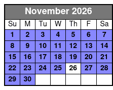 Dolphin Watch Cruise with Snorkeling to Shell Key November Schedule
