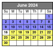 Sunset June Schedule