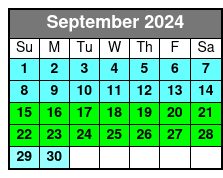Sunset September Schedule