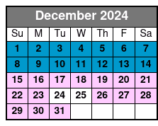 Sunset December Schedule