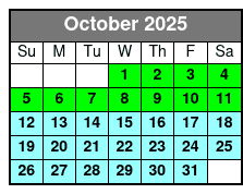 Tampa Bay Small Group Sunset Cruise October Schedule