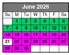 Tampa Bay Small Group Sunset Cruise June Schedule