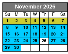 Tampa Bay Small Group Sunset Cruise November Schedule