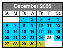 Tampa Bay Small Group Sunset Cruise December Schedule