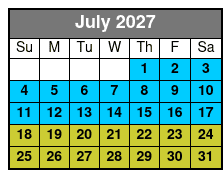 Tampa Bay Small Group Sunset Cruise July Schedule