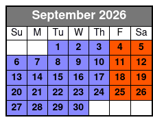 St Petersburg Historical Segway Tour September Schedule