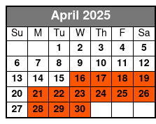 Historic Ybor City Food Tour April Schedule