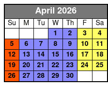 Departure Time April Schedule