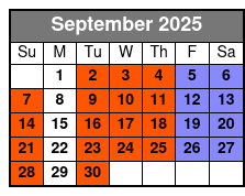 Winter 2020 Additional Time September Schedule