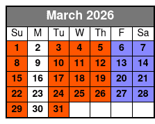 Winter 2020 Additional Time March Schedule