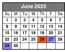 Departure June Schedule