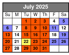 Departure July Schedule