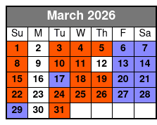 Winter 2020 Additional Time March Schedule