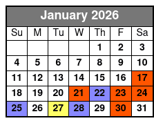 Departure January Schedule