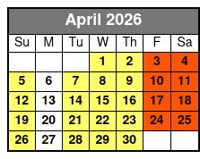 Departure April Schedule