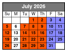 Departure July Schedule