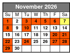 Winter 2020 Additional Time November Schedule