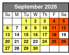 Saint Petersburg Preserve Bike Tour September Schedule