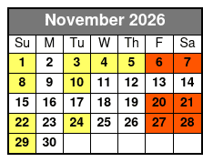 Saint Petersburg Preserve Bike Tour November Schedule