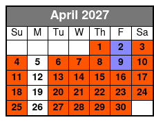 Departure April Schedule