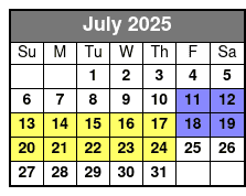 Saint Petersburg Paddle Board Tour July Schedule