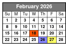 Saint Petersburg Paddle Board Tour February Schedule