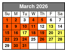 Saint Petersburg Paddle Board Tour March Schedule