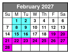 Tampa Indoor Skydiving Experience with 2 Flights & Personalized Certificate February Schedule