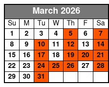 Calypso Breeze Lunch Cruise Madeira Beach (Buffet Lunch Included) March Schedule