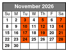 Calypso Breeze Lunch Cruise Madeira Beach (Buffet Lunch Included) November Schedule