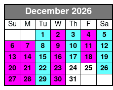 Calypso Breeze Sightseeing, Lunch, and Dinner Cruises December Schedule