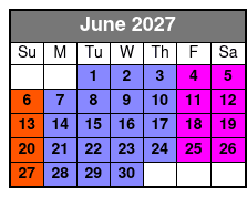 Calypso Breeze Sightseeing, Lunch, and Dinner Cruises June Schedule