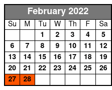 Skyway Experience February Schedule